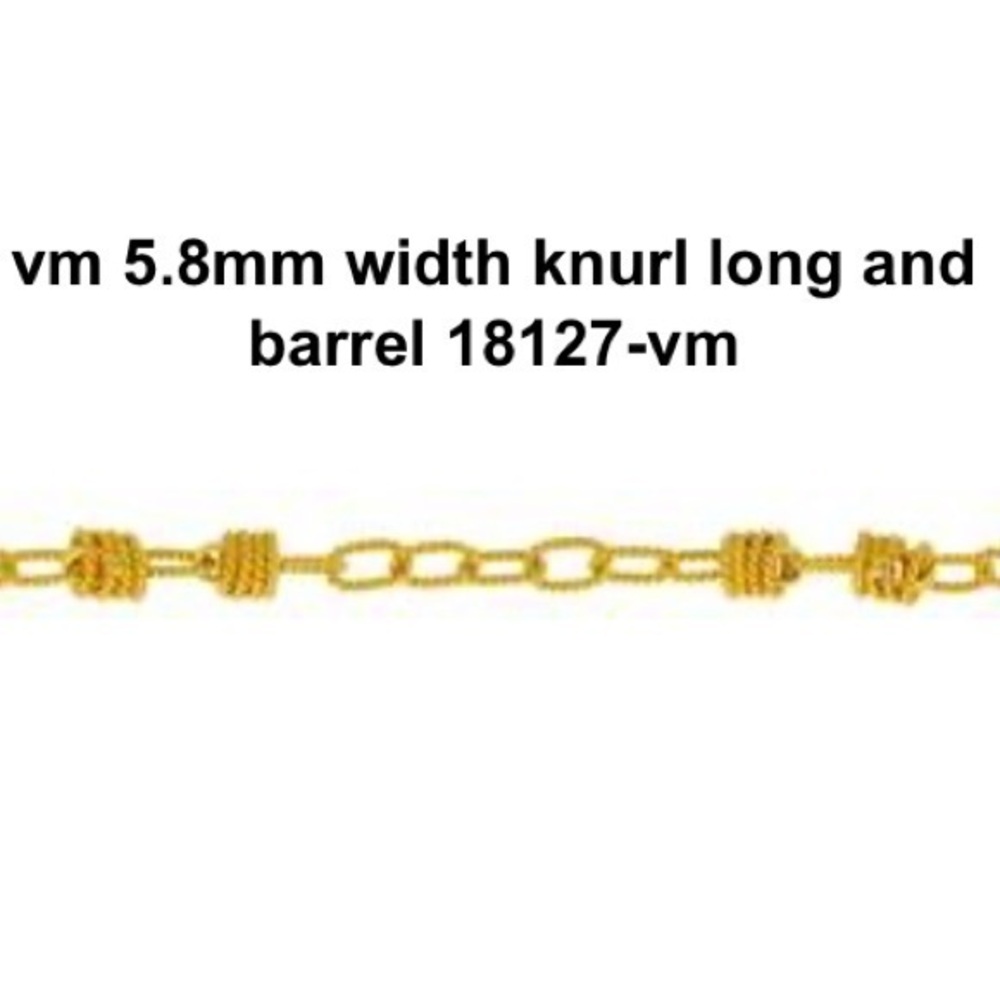 6MM KNURL LONG AND BARREL BRACELET